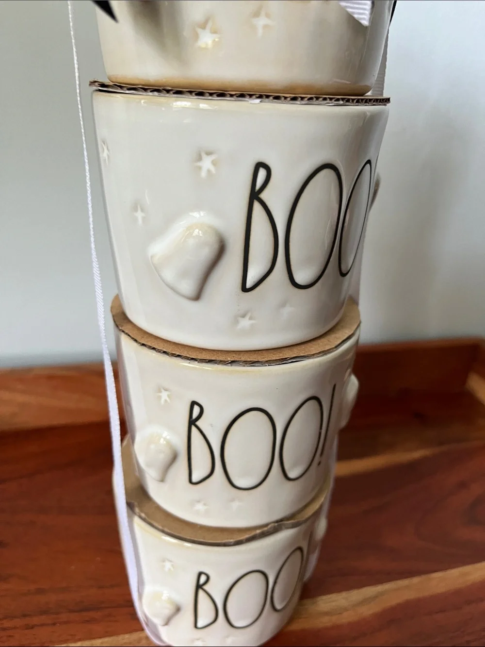 NWOT • RAE DUNN BOO EEK • SET OF 4 RAMEKINS